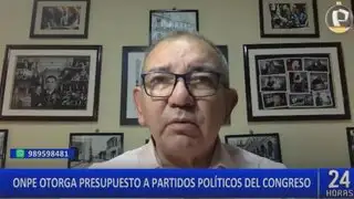 ONPE otorga presupuesto a partidos políticos del Congreso: Perú Libre recibirá más de 1 millón de soles