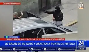 Delincuencia no para ni por Año Nuevo: Ladrones bajan a hombre de su auto y lo asaltan