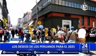 Peruanos expresan sus deseos para un próspero 2025