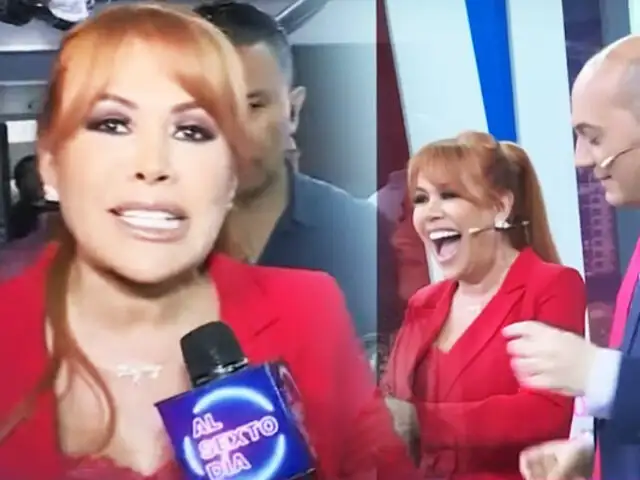 Magaly Medina y el detrás de cámaras de su visita a Panamericana Televisión