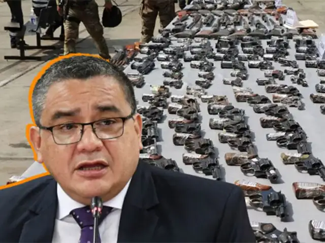 Juan Santiváñez sobre armas incautadas en operativos: Algunas podrían estar en el mercado negro