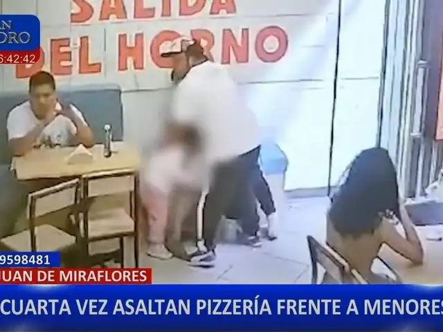 San Juan de Miraflores: delincuentes armados asaltan pizzería por tercera vez