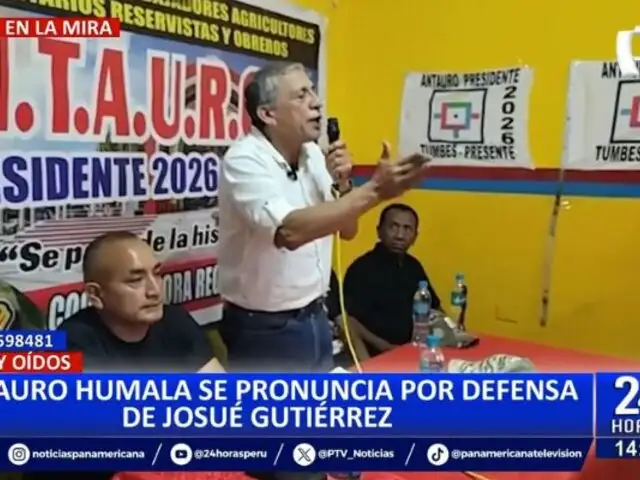 Antauro Humala: "La Defensoría del Pueblo ya le pinchó la llanta a la Fiscalía"