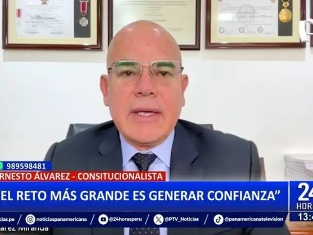 Ernesto Álvarez sobre nuevo presidente del Poder Judicial: "El reto más grande es generar confianza"