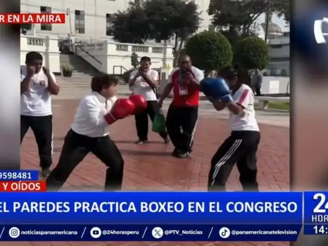 Susel Paredes en modo "Rocky": Parlamentaria practicó boxeo en el Congreso