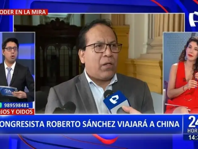 Roberto Sánchez viajará a China pese a investigación por golpe de Estado