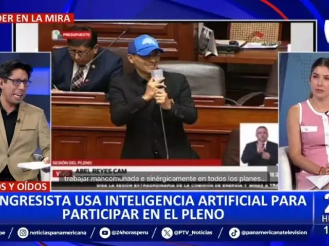 ¡Insólito! Congresista de Perú Libre usa inteligencia artificial para participar en el Pleno