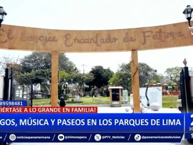 Juegos, música y paseos en el bosque encantado de Fátima en Chorrillos