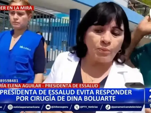 Presidenta de EsSalud guarda silencio por cirugía de Dina Boluarte