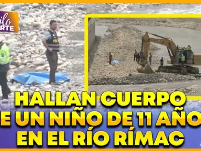 ¡Terrible! hallan cadáver de un niño en el Río Rímac