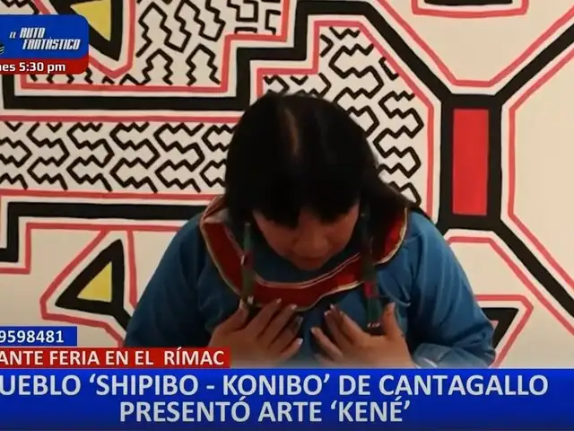 Artesanas Shipibo-Konibo presentan su arte kené en feria cultural en Cantagallo