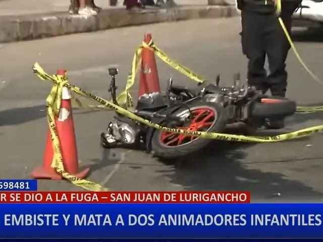 SJL: chofer fuga tras atropellar y matar a dos animadores de fiesta infantil