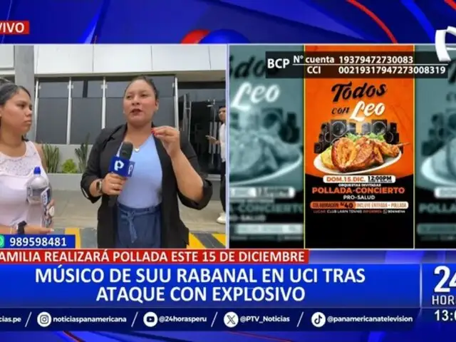 Explosión en Los Olivos deja a integrante de orquesta Suu Rabanal en UCI