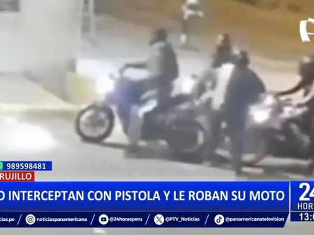 Delincuentes asaltan a motociclista en Trujillo