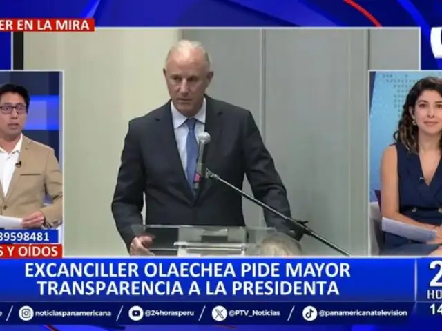 González-Olaechea pide mayor transparencia a Dina Boluarte: "Cierre bocas rápido y siga en lo suyo"