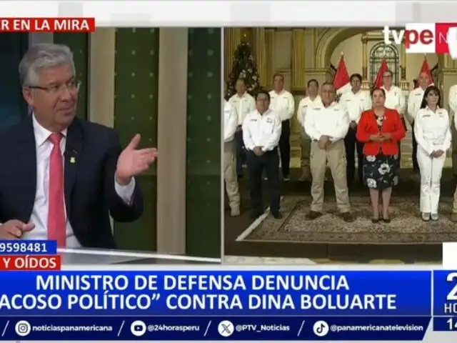 Ministro de Defensa denuncia "acoso político" contra Dina Boluarte