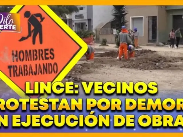 Vecinos protestan por demora en ejecución obras: Llevan más de 2 meses respirando polvo