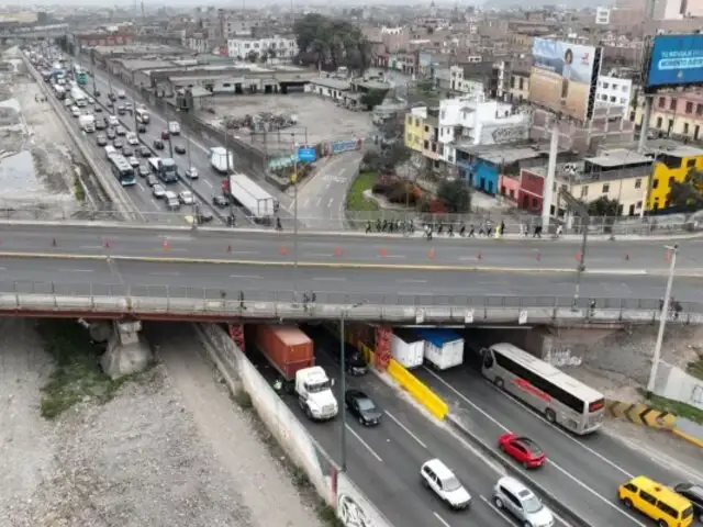 ¡Atención! Cierre parcial de la vía de Evitamiento por trabajos en puente Ricardo Palma este fin de semana