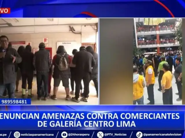 Denuncian amenazas contra comerciantes de galería Centro Lima