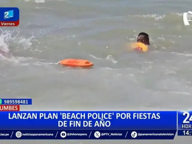 Tumbes: lanzan plan "Beach Police" para garantizar la seguridad en playas