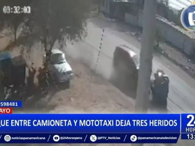 Chiclayo: Choque entre camioneta y mototaxi deja  heridos