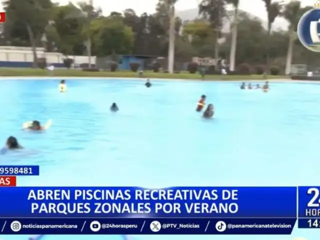 Comas: Abren piscinas recreativas en parques zonales por verano