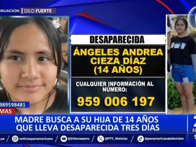 Comas: Madre busca a su hija de 14 años desaparecida hace  días