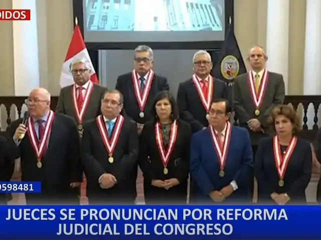 Jueces supremos cuestionan proyecto de ley para reforma judicial del Congreso