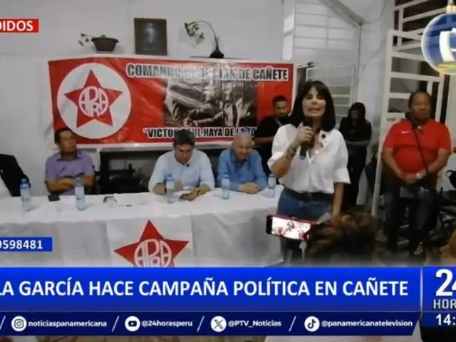 Carla García hace campaña política en Cañete: "Tenemos que volver al Congreso y a Palacio de Gobierno"