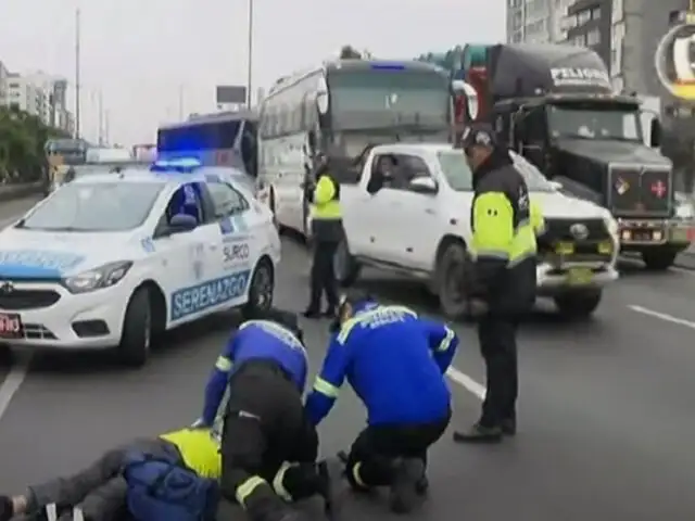 Motociclista pierde la vida en trágico accidente en la Panamericana Sur