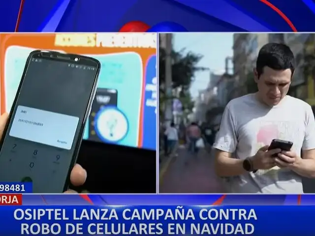 Osiptel lanza campaña “Mi Celu Seguro” para combatir el robo de celulares