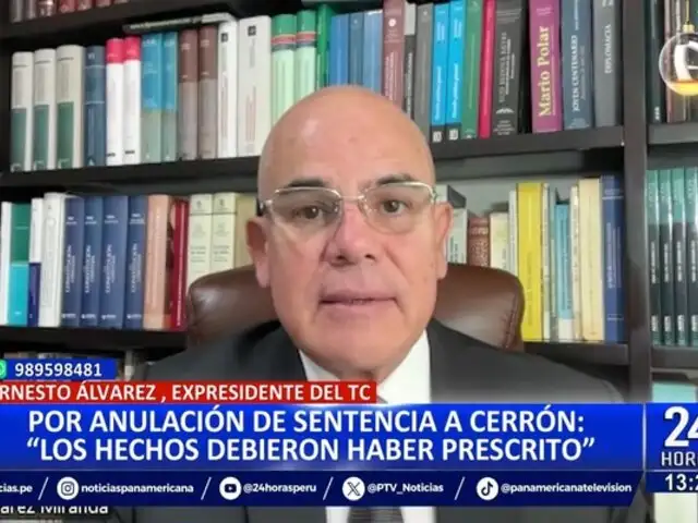 Ernesto Álvarez sobre anulación de sentencia a Cerrón: "Los hechos debieron haber prescrito"