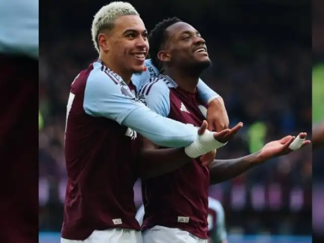 Aston Villa venció 2-1 al Manchester City en la fecha 17 de la Premier League