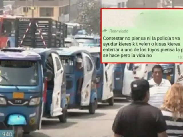 Carabayllo: dirigentes renuncian a asociación de mototaxistas tras amenazas por cobro de cupos