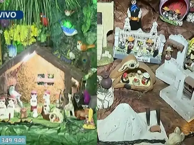 Desde la selva peruana hasta el Polo Norte: más de 340 nacimientos transforman una casa en Miraflores en un museo de Navidad