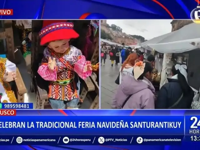 Cusco: Celebran la tradicional feria navideña Santurantikuy