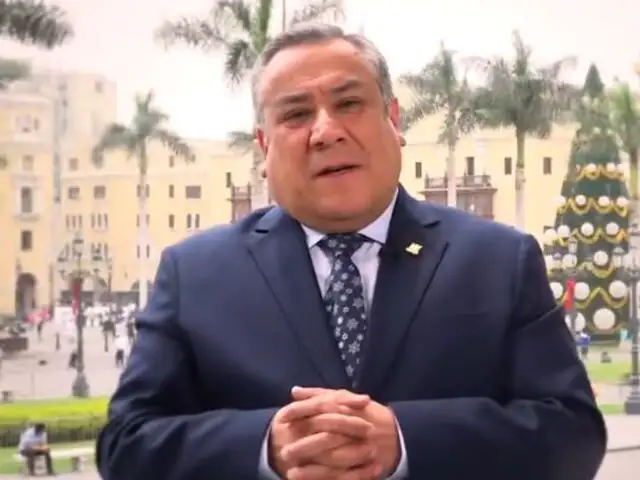 Premier Adrianzén envía saludo por Navidad y hace un llamado a la "unión"