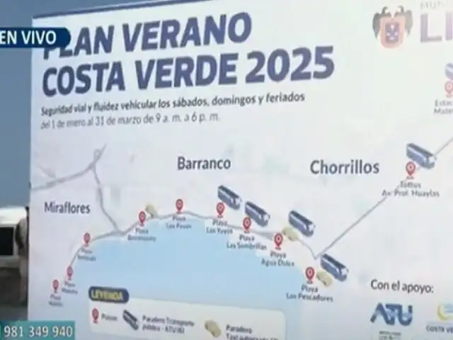 ¡Atención! Inician plan "Verano Seguro 2025" en la Costa Verde para tránsito vehicular y peatonal