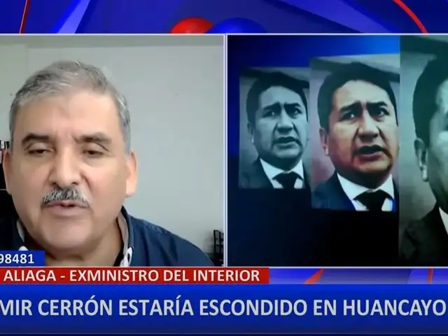 Vladimir Cerrón estaría escondido en Huancayo, según el Ministerio Público