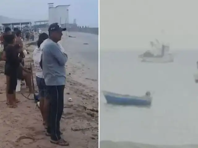 Fuertes oleajes: pescadores artesanales siguen varados mar adentro tras intentar salvar sus botes