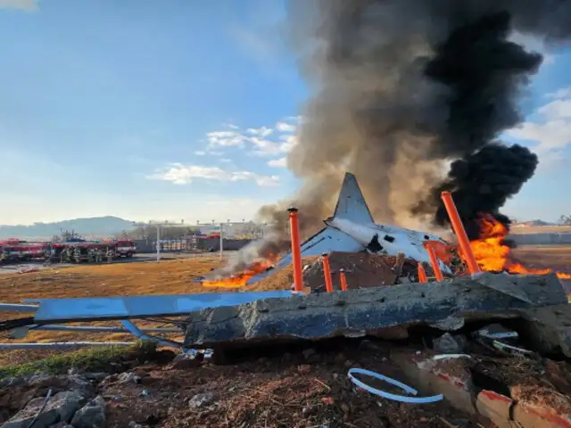 Tragedia en Corea del Sur: Más de 60 personas mueren en accidente aéreo