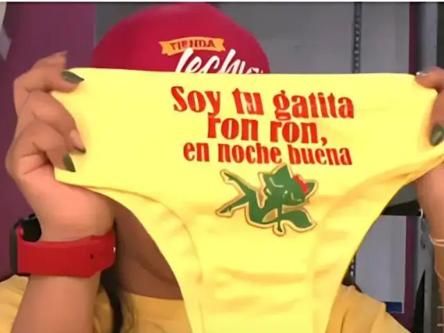 Ropa interior de Gamarra con frases inspiradas en polémicas de Dina Boluarte: “Soy tu gatita ron ron”