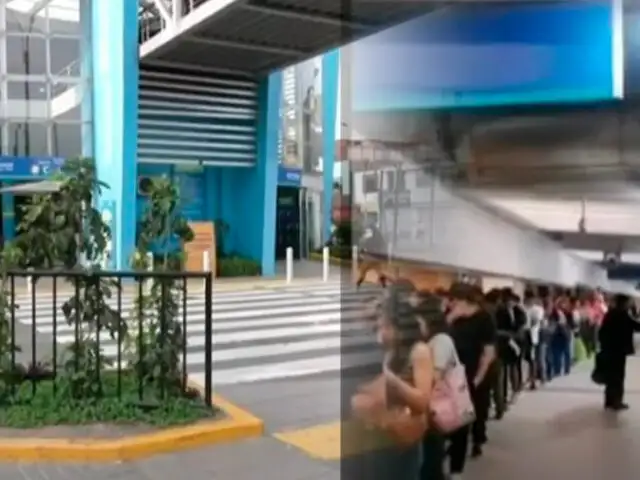 Caos en estación Matellini del Metropolitano: cambio de ruta perjudica a usuarios