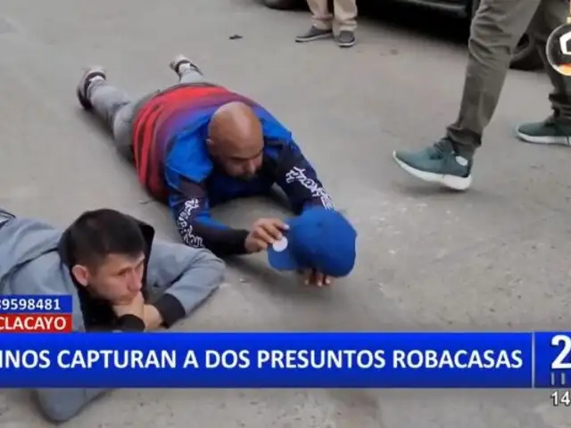 Chaclacayo: Vecinos capturan a presuntos "robacasas"