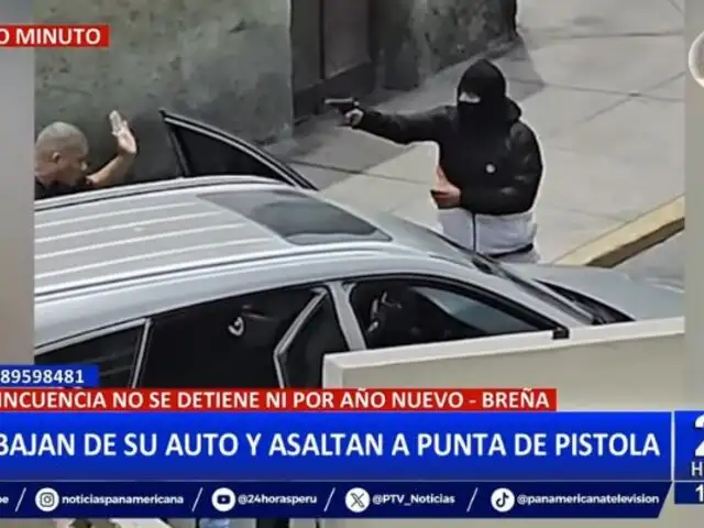 Delincuencia no para ni por Año Nuevo: Ladrones bajan a hombre de su auto y lo asaltan