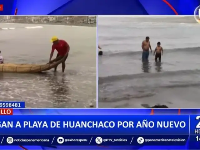 Trujillo: Familias llegan a playa Huanchaco por Año Nuevo