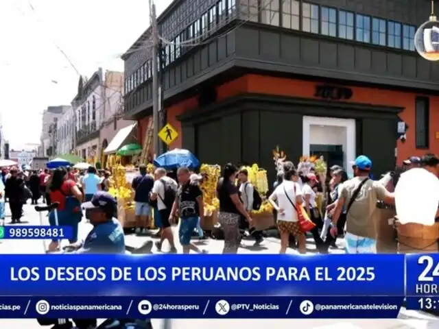 Peruanos expresan sus deseos para un próspero 2025