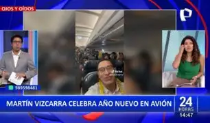 Pasó Año Nuevo en el aire: Martín Vizcarra recibió el 2025 en avión