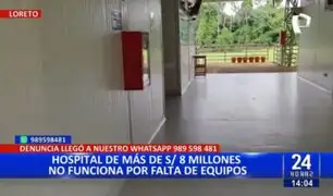 Loreto: Denuncian que hospital no funciona por falta de equipamiento