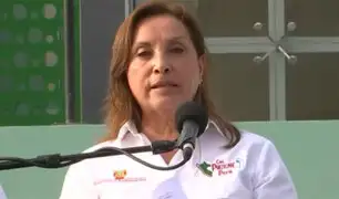 Presidenta Boluarte: Este año 2025 será dedicado a conseguir la seguridad de cada peruano